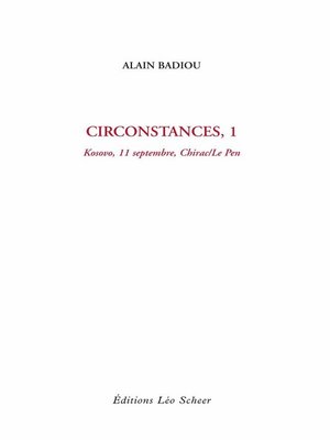 cover image of Circonstances 1